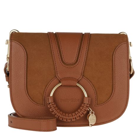 chloe tas cognac